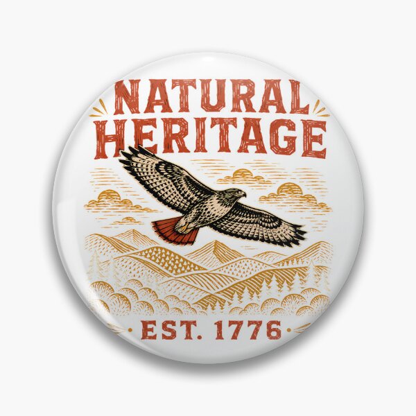 Item preview, Natural Heritage Est 1776 Vintage Mountain Hawk designed and sold by chattsuede.