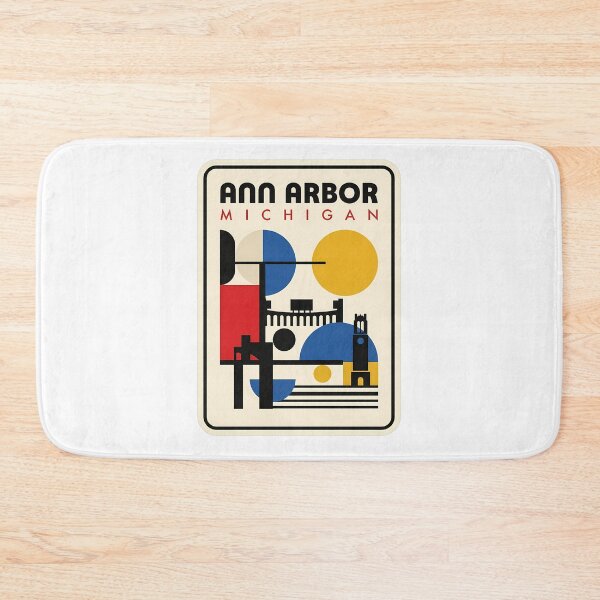 Item preview, Retro Ann Arbor Michigan Geometric City Skyline designed and sold by k3rstman1.