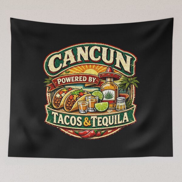 Item preview, Cancun Mexican Cuisine Distilled Beverage Vacation designed and sold by Tsugraf Designs.