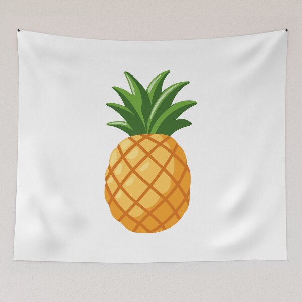 Item preview, Cute Tropical Pineapple Illustration designed and sold by EvLip-Artist.