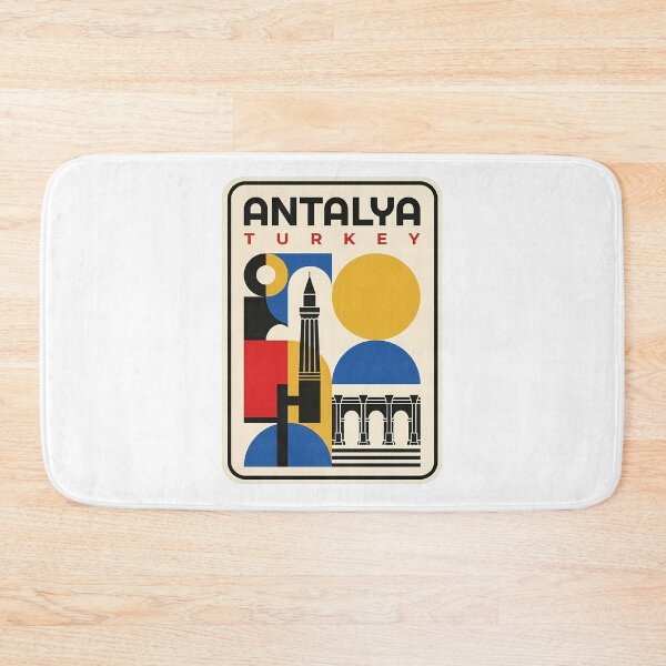Item preview, Vintage Geometric Antalya Turkey Travel Art designed and sold by k3rstman1.