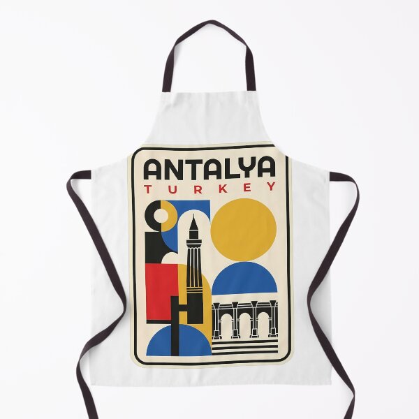 Item preview, Vintage Geometric Antalya Turkey Travel Art designed and sold by k3rstman1.