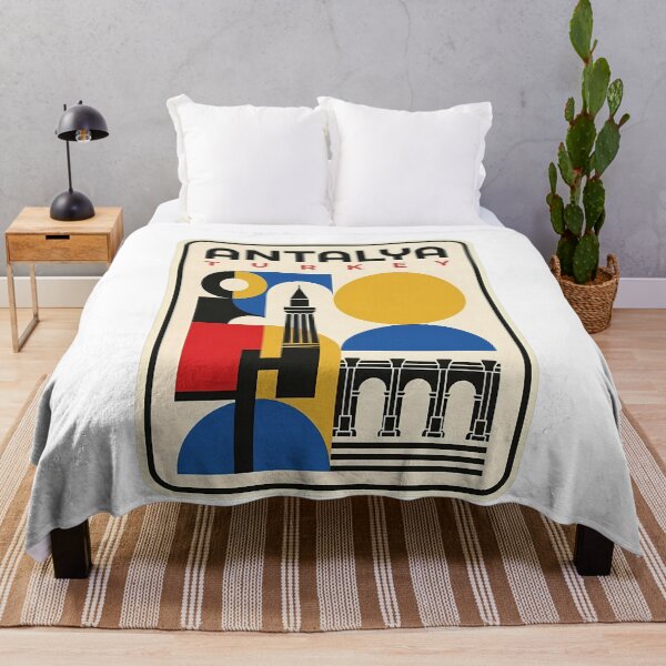 Item preview, Vintage Geometric Antalya Turkey Travel Art designed and sold by k3rstman1.