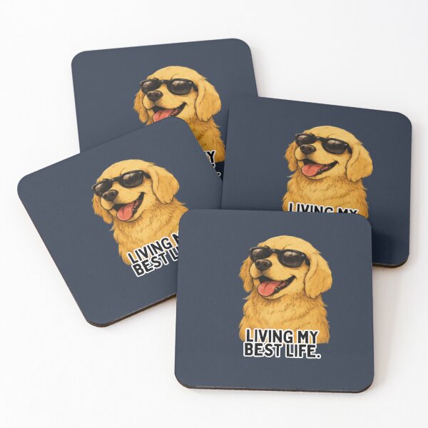 Item preview, Cool Golden Retriever Dog with Sunglasses - Funny Dog Meme Sticker designed and sold by Siti Hoiriyah.