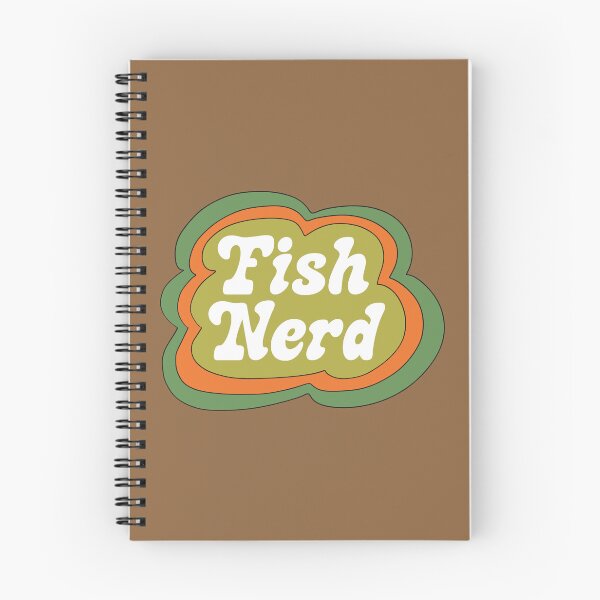 Item preview, Fish Nerd (Green on Brown) designed and sold by yellowflowerhut.