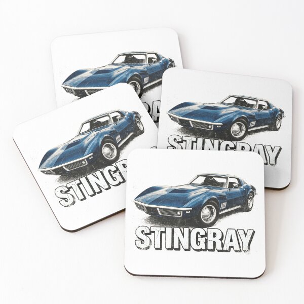 Item preview, C3 Stingray Vintage Blue White Base Classic Muscle Car designed and sold by Off-Road-Zone.