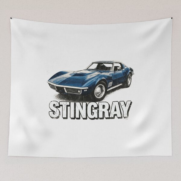 Item preview, C3 Stingray Vintage Blue White Base Classic Muscle Car designed and sold by Off-Road-Zone.