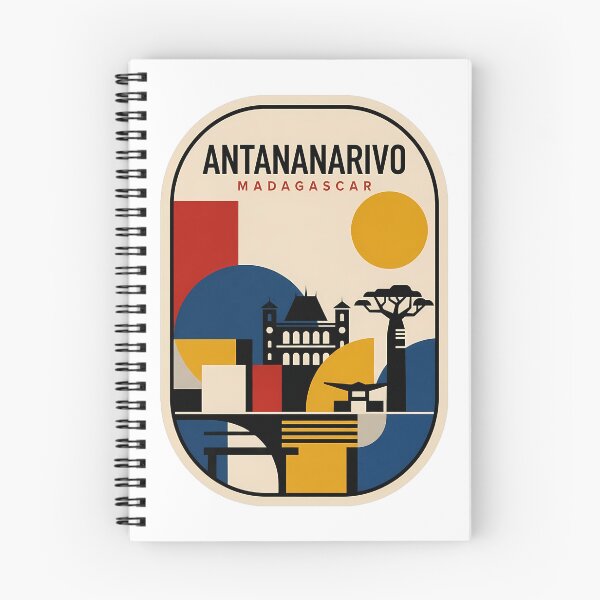 Item preview, Antananarivo Madagascar Vintage Geometric Travel Landmark designed and sold by k3rstman1.