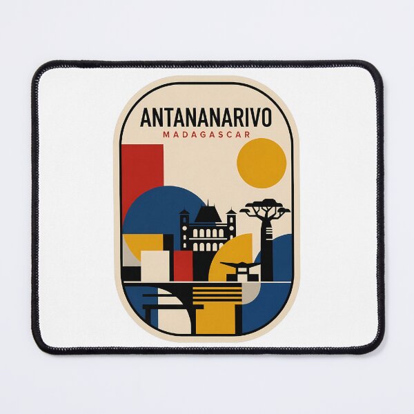 Item preview, Antananarivo Madagascar Vintage Geometric Travel Landmark designed and sold by k3rstman1.