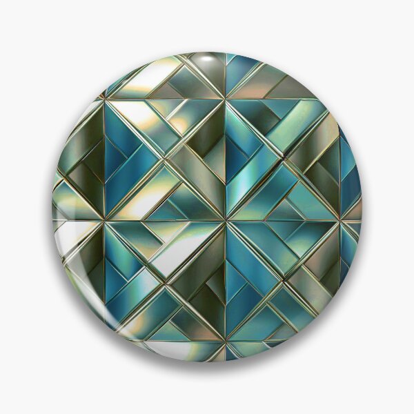 Item preview, Blue Metallic Hues And Brushed Golden Architectural Pattern designed and sold by DEC02.