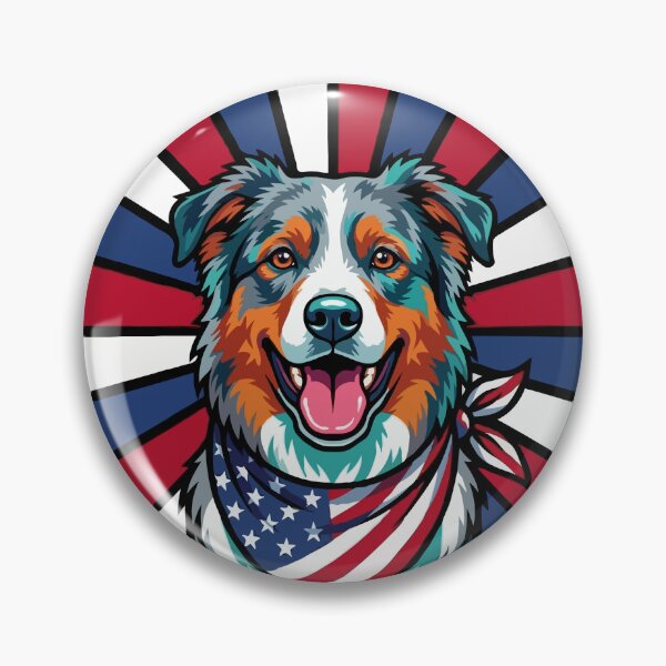 Item preview, Australian Shepherd 4th of July Dog – Patriotic USA Puppy Gift designed and sold by The Real Life Symphony.