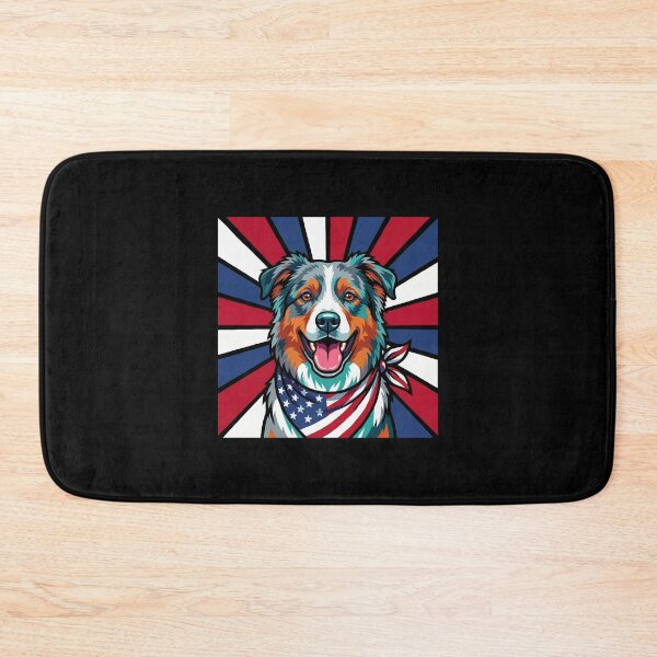 Item preview, Australian Shepherd 4th of July Dog – Patriotic USA Puppy Gift designed and sold by The Real Life Symphony.