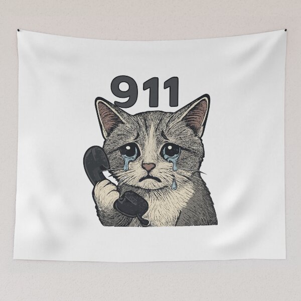 Item preview, cat crying designed and sold by Uglyandcute.