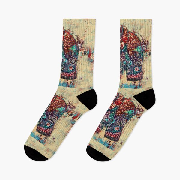 Item preview, Whimsical Retro Bohemian Vintage Elephant designed and sold by Karin Taylor.