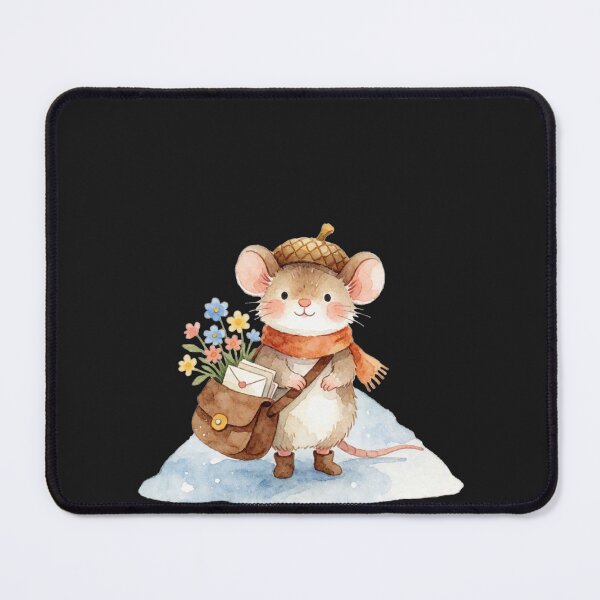 Item preview, Woodland Mouse Postman Sticker | Cozy Cottagecore Forest Friend designed and sold by AillustriaAK.