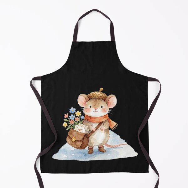 Item preview, Woodland Mouse Postman Sticker | Cozy Cottagecore Forest Friend designed and sold by AillustriaAK.
