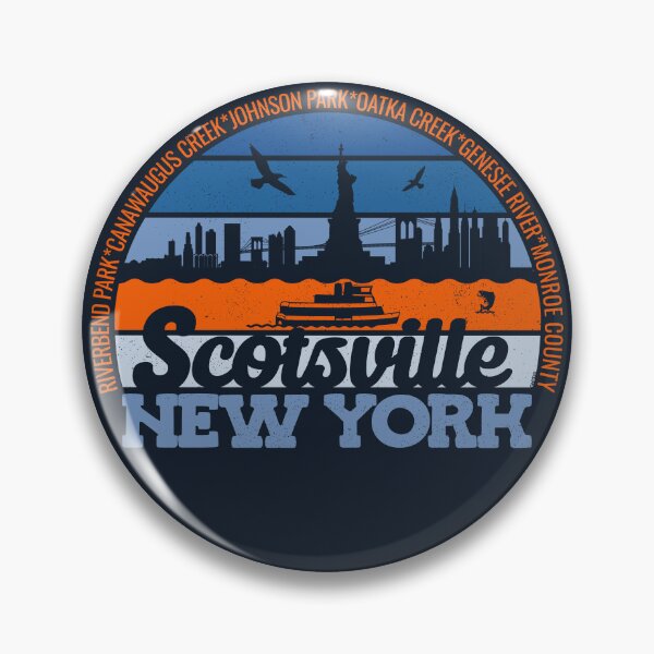 Item preview, Scotsville New York Sunset Retro Vintage Local Pride Logo designed and sold by CRHPOD20.