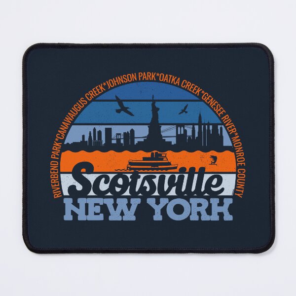 Item preview, Scotsville New York Sunset Retro Vintage Local Pride Logo designed and sold by CRHPOD20.