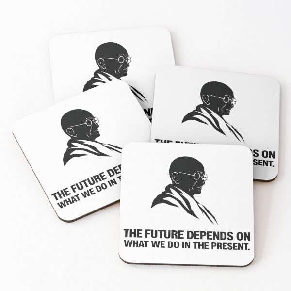 Item preview, Gandhi Quote Silhouette Poster – The Future Depends on What We Do in the Present designed and sold by Donsean22.