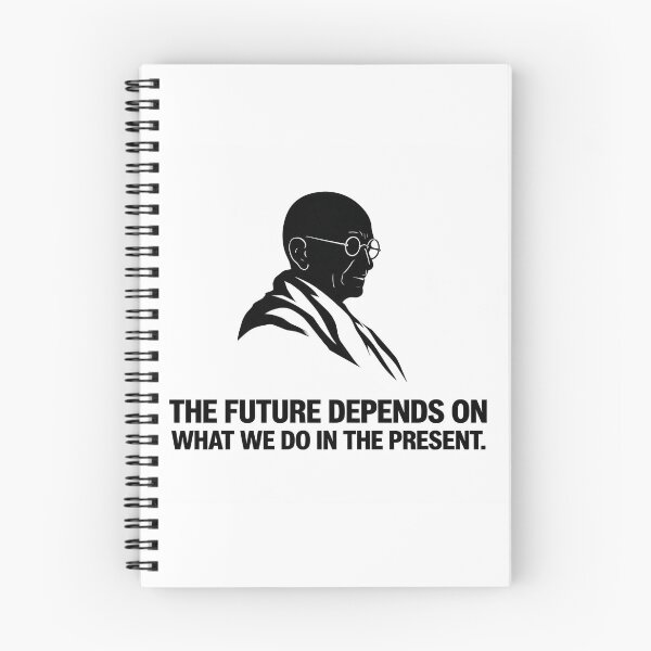 Item preview, Gandhi Quote Silhouette Poster – The Future Depends on What We Do in the Present designed and sold by Donsean22.