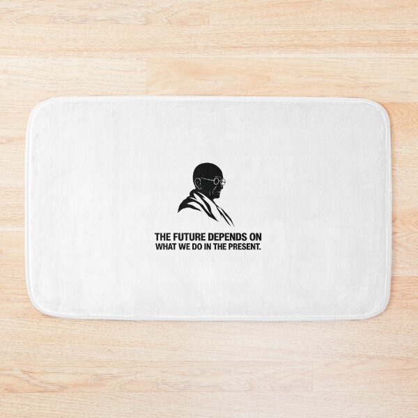 Item preview, Gandhi Quote Silhouette Poster – The Future Depends on What We Do in the Present designed and sold by Donsean22.