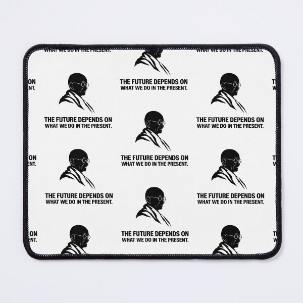 Item preview, Gandhi Quote Silhouette Poster – The Future Depends on What We Do in the Present designed and sold by Donsean22.