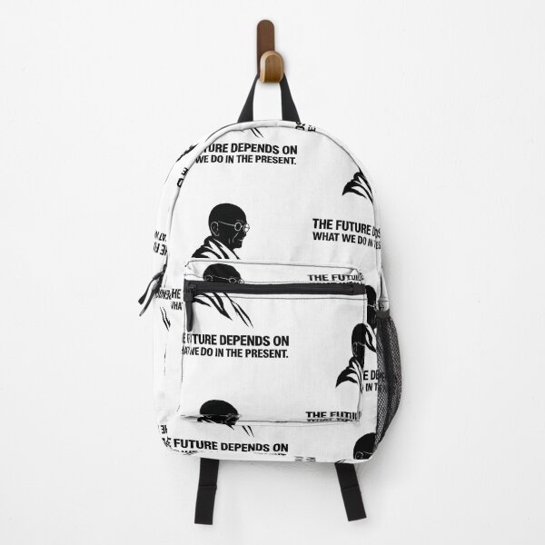 Item preview, Gandhi Quote Silhouette Poster – The Future Depends on What We Do in the Present designed and sold by Donsean22.