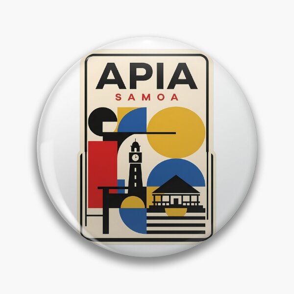 Item preview, Apia Samoa Vintage Travel Geometric Mid Century Modern designed and sold by k3rstman1.