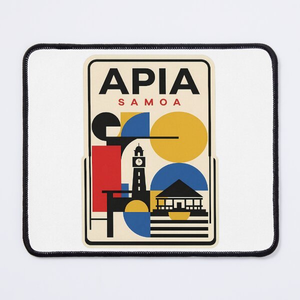 Item preview, Apia Samoa Vintage Travel Geometric Mid Century Modern designed and sold by k3rstman1.