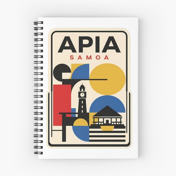Item preview, Apia Samoa Vintage Travel Geometric Mid Century Modern designed and sold by k3rstman1.