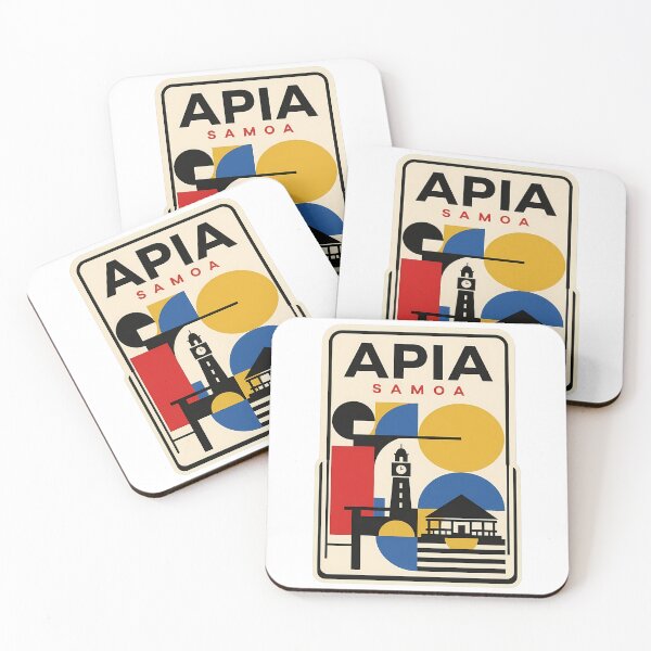 Item preview, Apia Samoa Vintage Travel Geometric Mid Century Modern designed and sold by k3rstman1.