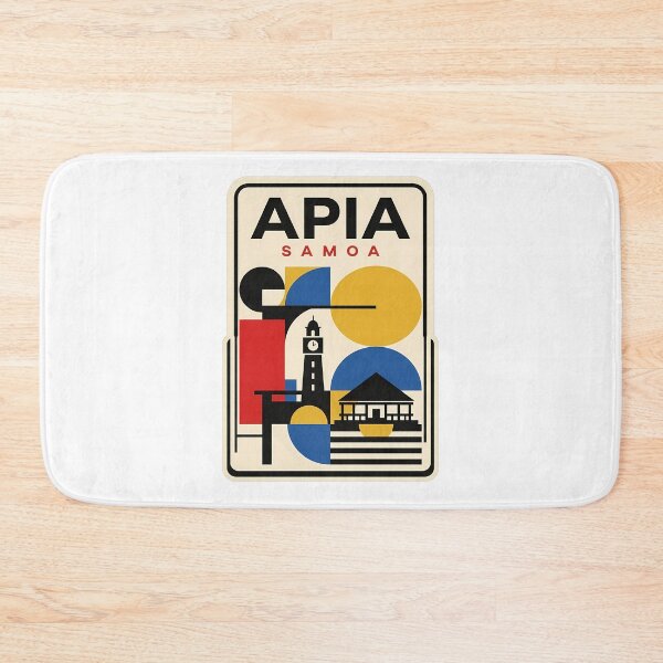 Item preview, Apia Samoa Vintage Travel Geometric Mid Century Modern designed and sold by k3rstman1.