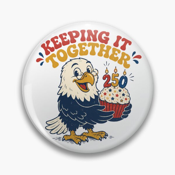 Item preview, Semiquincentennial Keeping It Together Retro Eagle Cupcake designed and sold by chattsuede.