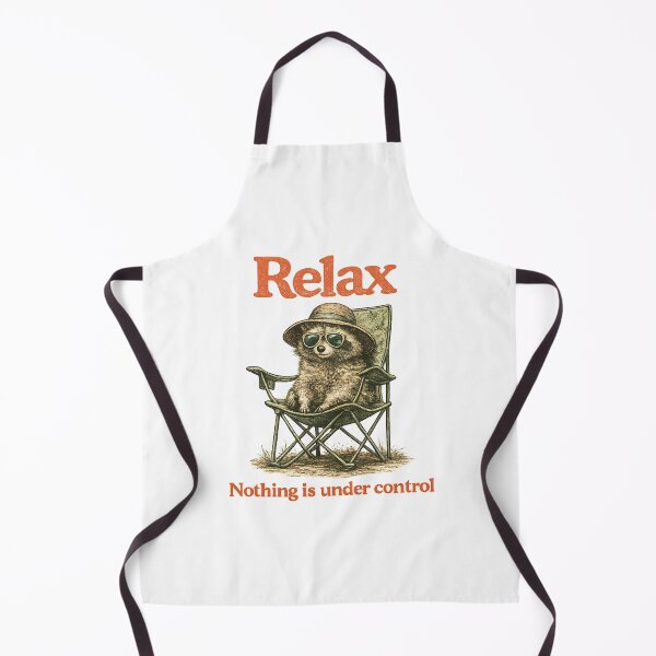 Item preview, Relax Nothing Is Under Control – Vintage Raccoon Engraving Retro Aesthetic designed and sold by afr-saad.