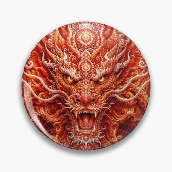 Item preview, Red Fractal Mandala Dragon designed and sold by Newstreams.