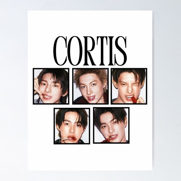 Item preview, CORTISs Eyes Full Group Kpop Boy Group Black and White Collage Digital Art Portrait designed and sold by AJUNICE STUDIO.