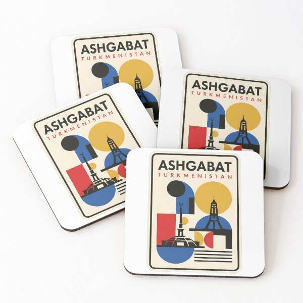 Item preview, Vintage Ashgabat Turkmenistan Geometric Cityscape designed and sold by k3rstman1.