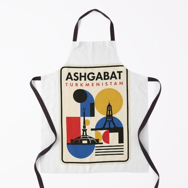 Item preview, Vintage Ashgabat Turkmenistan Geometric Cityscape designed and sold by k3rstman1.