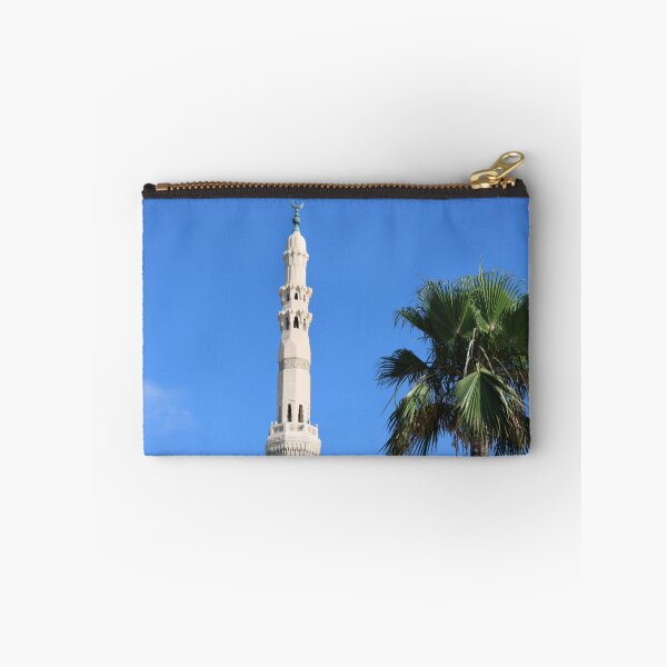 Item preview, Mosque Minaret Beside a Palm Tree – Islamic Architecture Serenity designed and sold by sadeek1021953Ss.