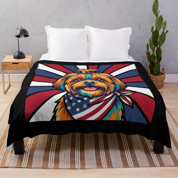 Item preview, Shih Tzu 4th of July Dog – Patriotic USA Puppy Gift designed and sold by The Real Life Symphony.