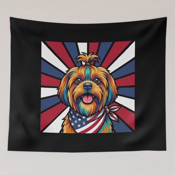 Item preview, Shih Tzu 4th of July Dog – Patriotic USA Puppy Gift designed and sold by The Real Life Symphony.