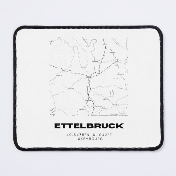 Item preview, Ettelbruck Luxembourg Minimalist City Map Art Print designed and sold by RM-Journey.