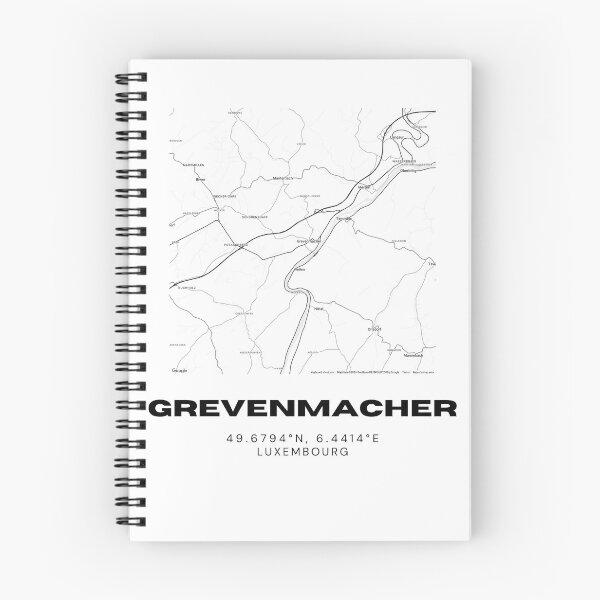 Item preview, Grevenmacher Luxembourg Minimalist City Map Art Print designed and sold by RM-Journey.
