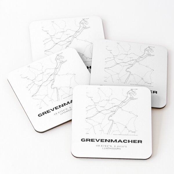 Item preview, Grevenmacher Luxembourg Minimalist City Map Art Print designed and sold by RM-Journey.