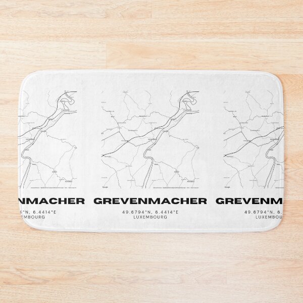 Item preview, Grevenmacher Luxembourg Minimalist City Map Art Print designed and sold by RM-Journey.