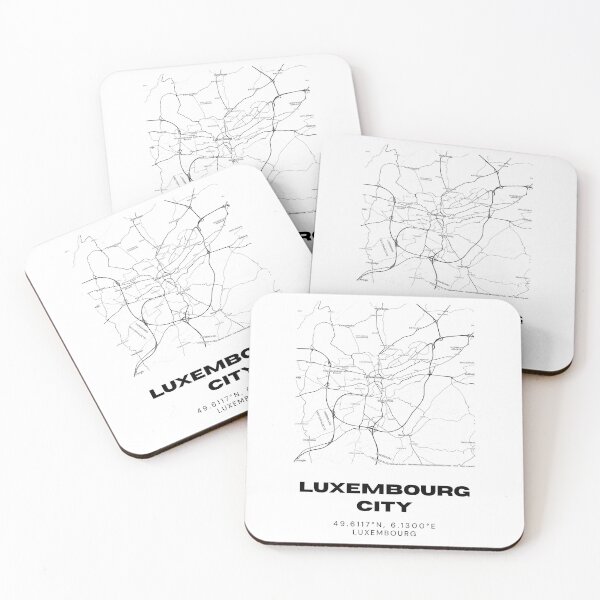 Item preview, Luxembourg City Minimalist Map Art Print Luxembourg Capital designed and sold by RM-Journey.