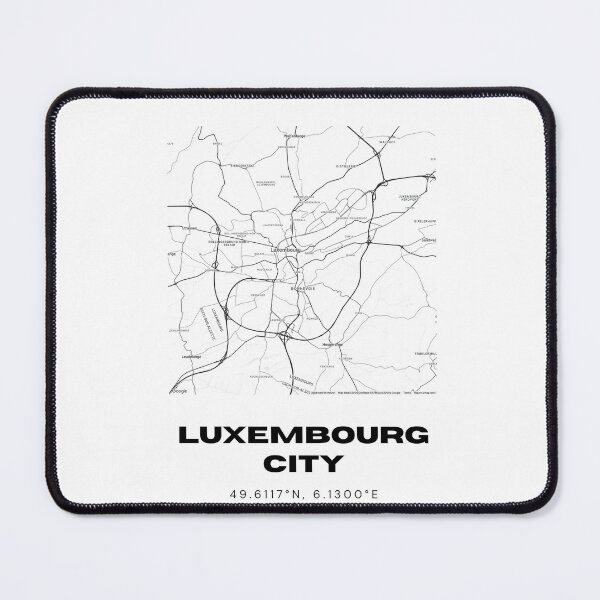 Item preview, Luxembourg City Minimalist Map Art Print Luxembourg Capital designed and sold by RM-Journey.