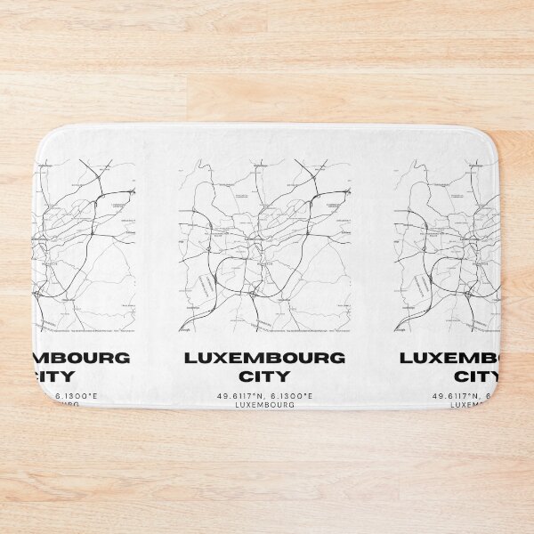 Item preview, Luxembourg City Minimalist Map Art Print Luxembourg Capital designed and sold by RM-Journey.