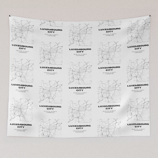 Item preview, Luxembourg City Minimalist Map Art Print Luxembourg Capital designed and sold by RM-Journey.