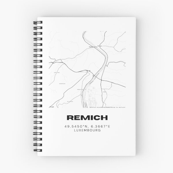 Item preview, Remich Luxembourg Minimalist City Map Art Print designed and sold by RM-Journey.